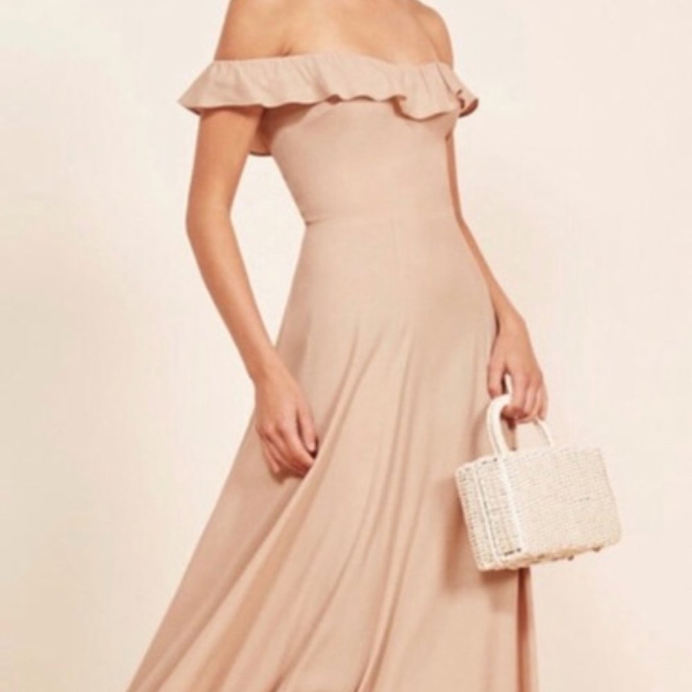 NWOT Reformation Verbena Gown in Blush Size 4